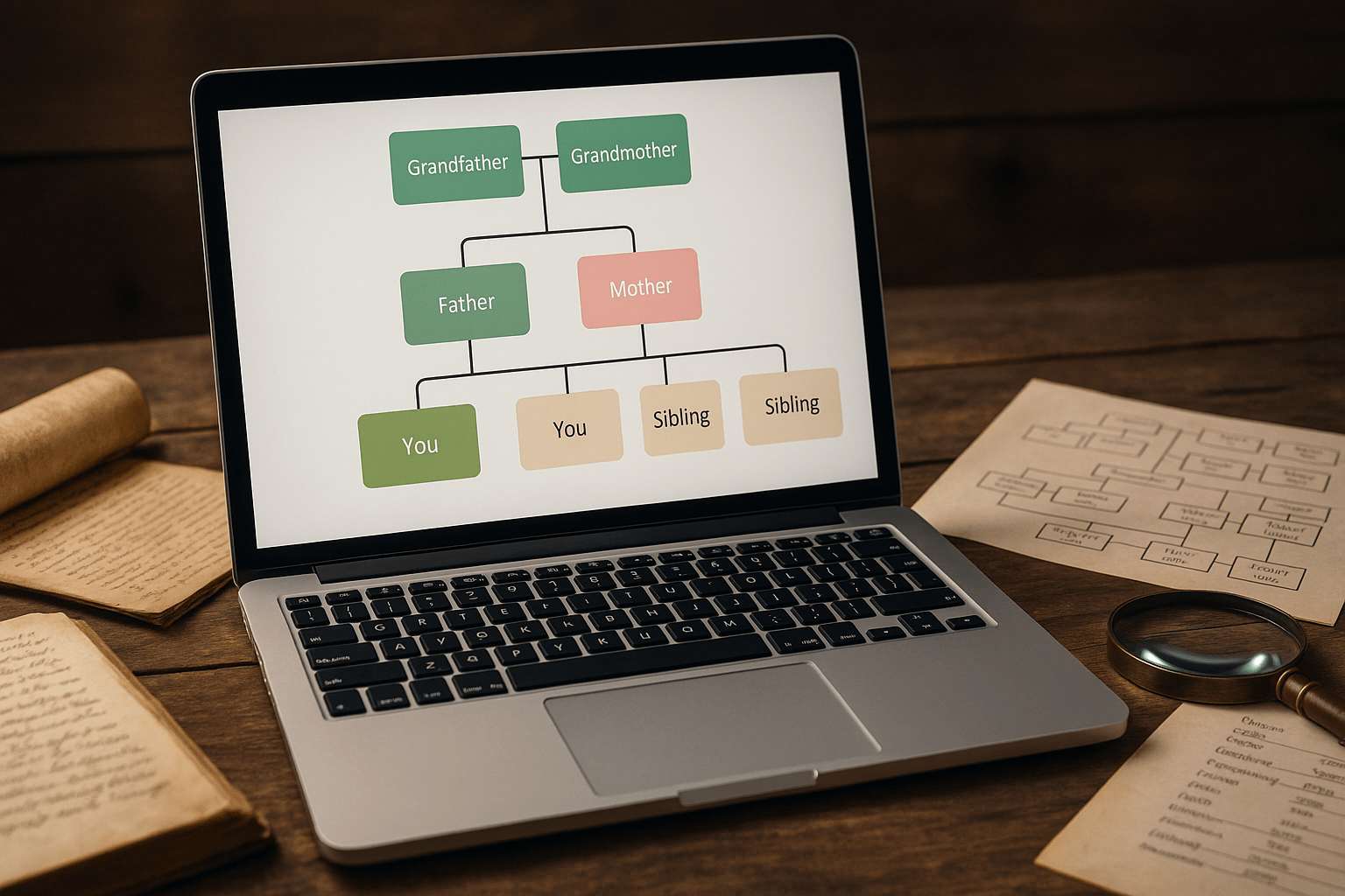 Building a Family Tree from Scratch with Online Tools