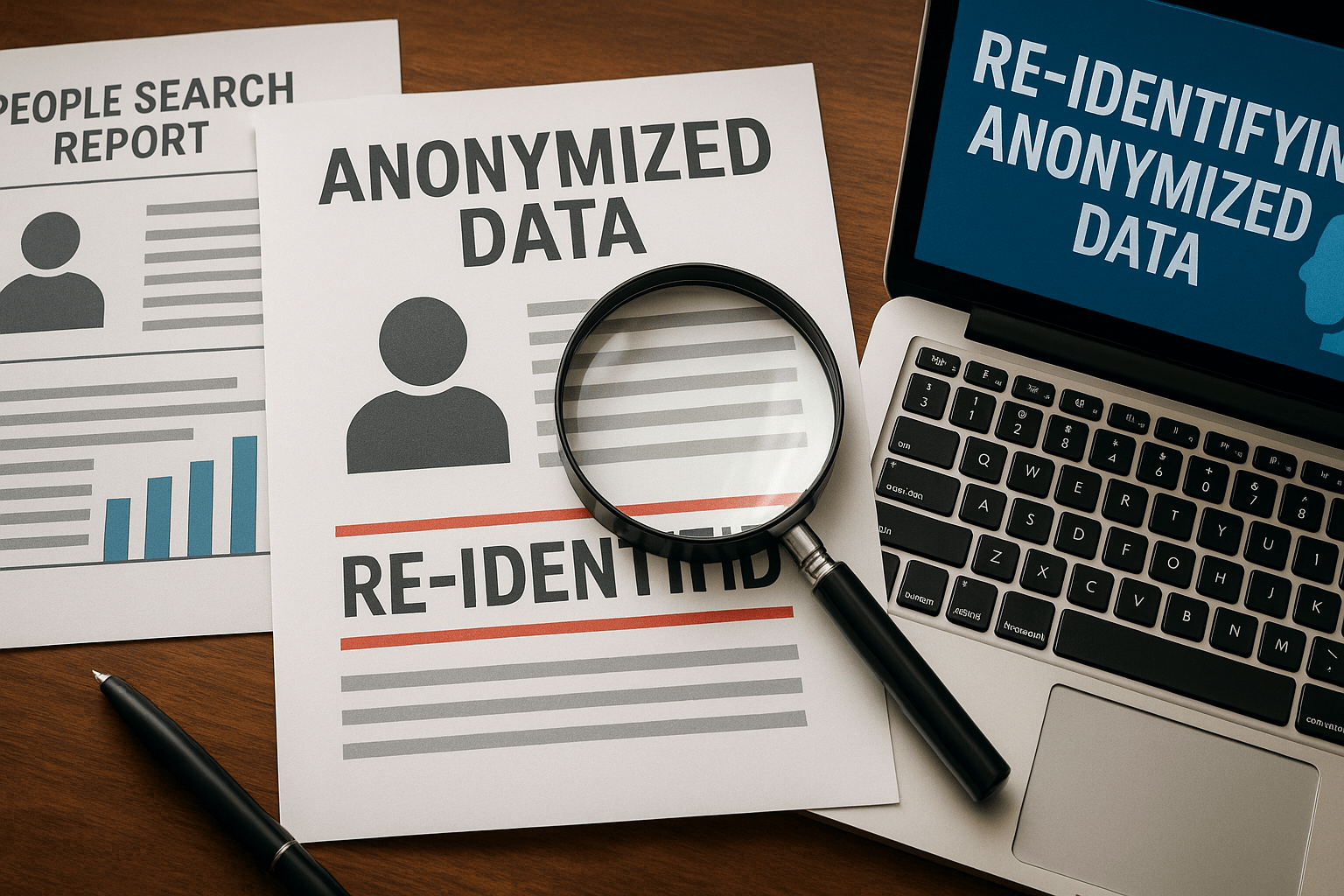 Can AI Re-Identify Anonymized Data in People Search Reports?