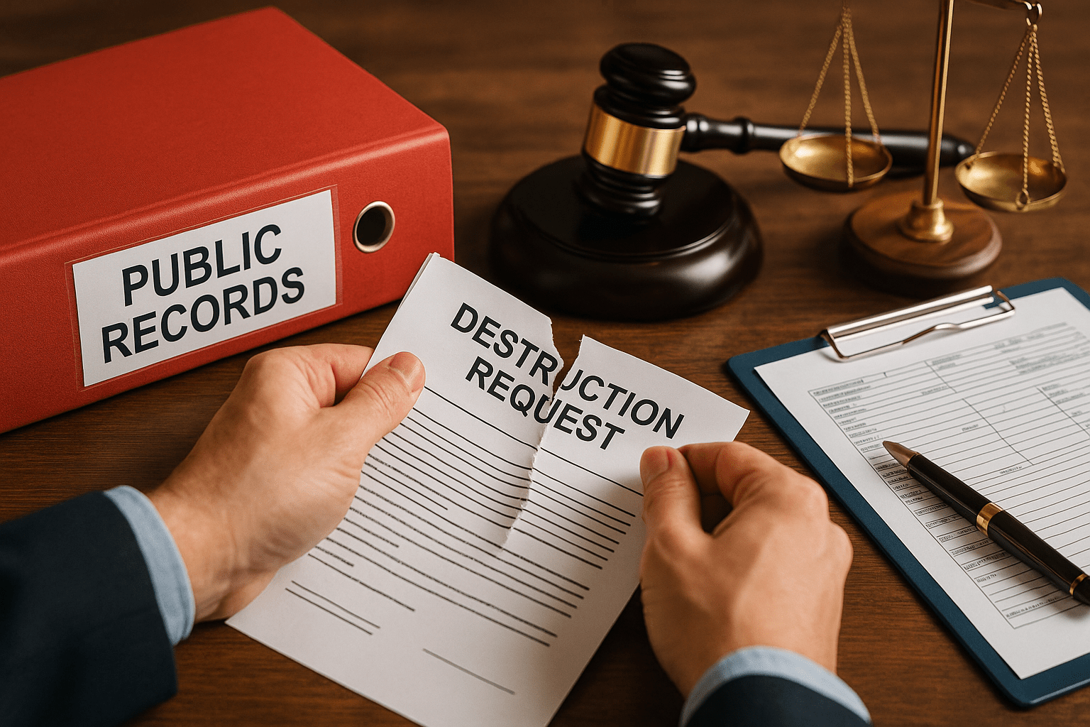 Can You Delete Public Records Under the Law?