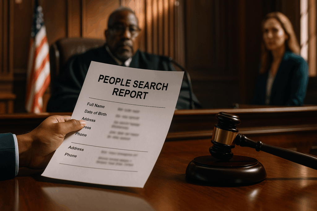 Can You Use a People Search Report in Court