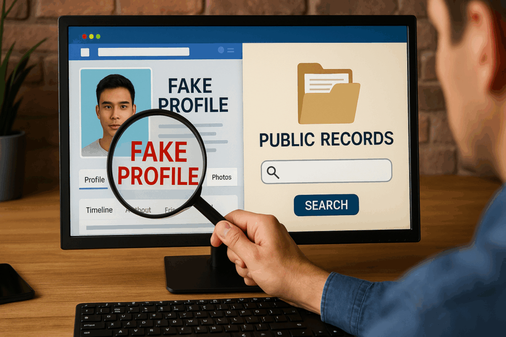 How to Spot Fake Profiles Through Public Record Checks