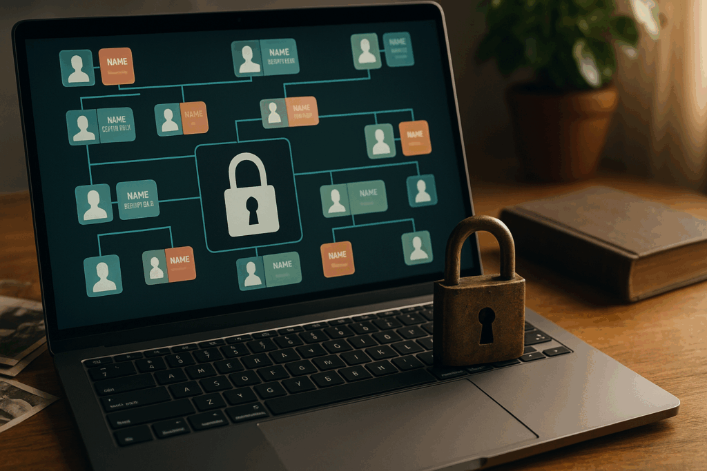 The Privacy Risks of Publishing Family Trees Online