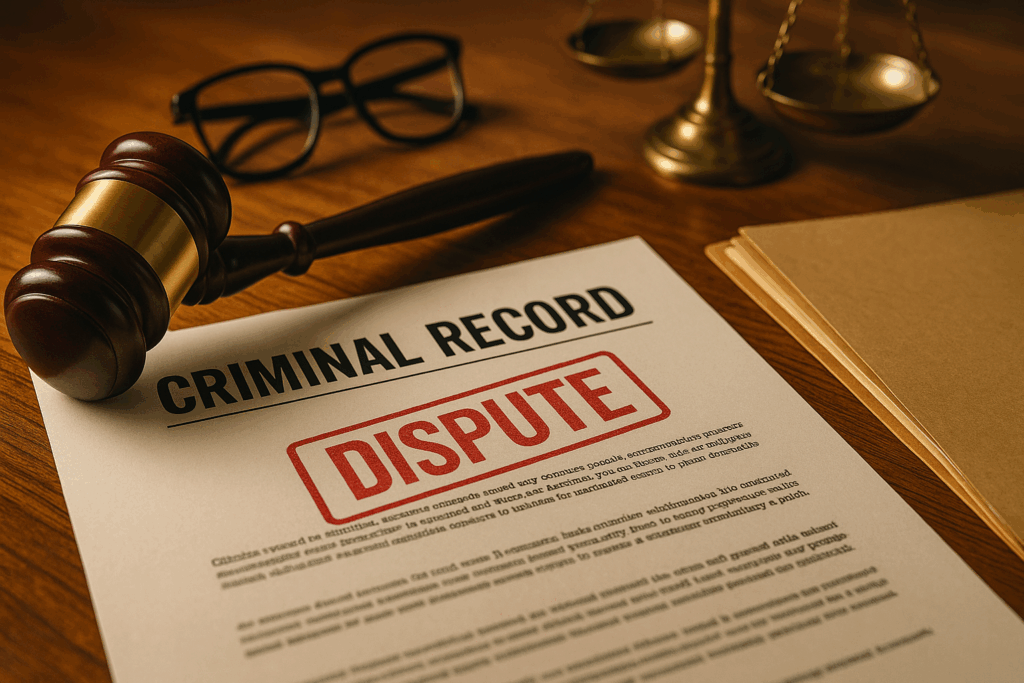 What Happens if You Dispute a Criminal Record on a Report