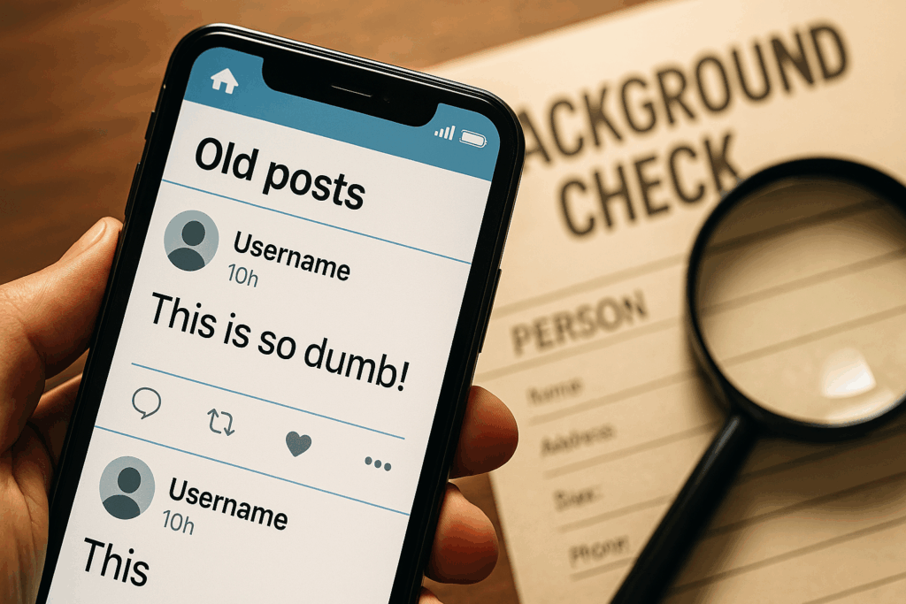 Why Old Social Media Posts Still Affect Background Checks