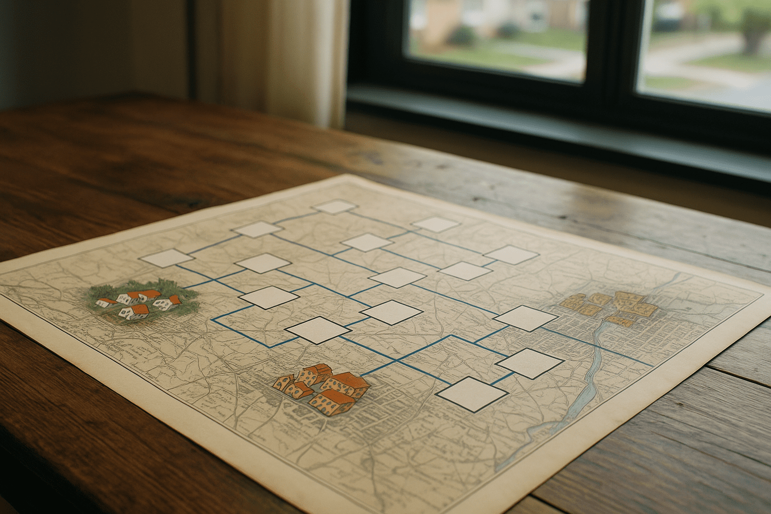 What Public Records Say About Geographical Clustering of Relatives Over Generations