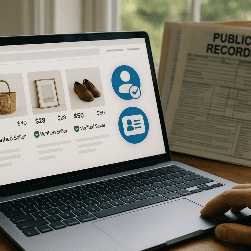 Featured image for: How Public Records Are Used to Verify Online Seller Identities in Marketplace Transactions