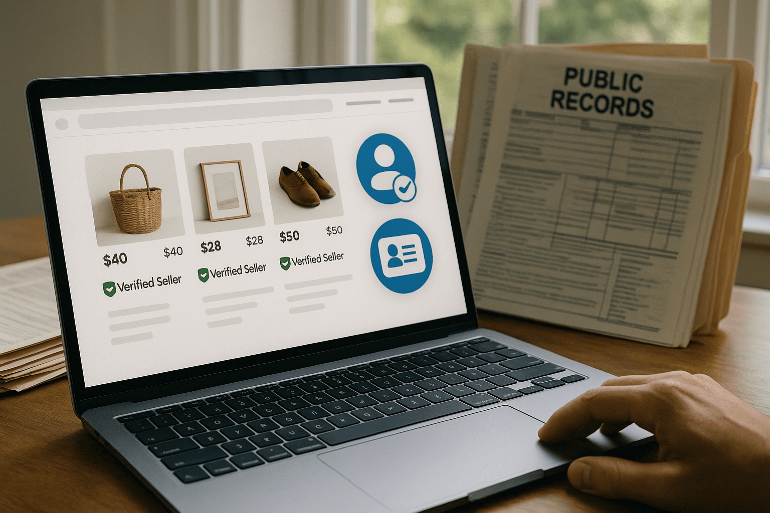 How Public Records Are Used to Verify Online Seller Identities in Marketplace Transactions